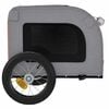 vidaXL Pet Bike Trailer with Storage Orange and grey 124 x 53 x 53 cm