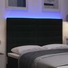 vidaXL LED Headboard with LED Strip Lights Manual Black 160 cm Fabric