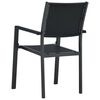 vidaXL 5 Piece Garden Dining Set Black