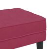 vidaXL Bench with Cushion Wine Red 113 x 57 x 39 cm Velvet