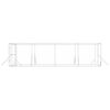 vidaXL Outdoor Dog Kennel Silver 8x4x2 m Galvanised Steel