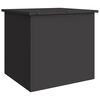 vidaXL Outdoor Storage Box Black 55 x 50.5 x 50 cm Steel