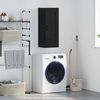vidaXL Wall Mounted Cabinet Black Oak 34.5 x 34 x 90 cm