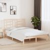 vidaXL Bed Frame without Mattress 140x190 cm Solid Wood Pine
