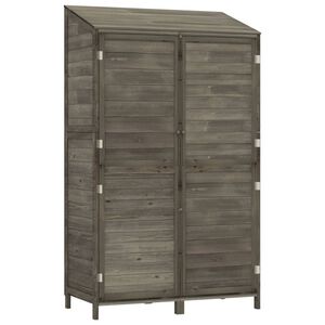 vidaXL Garden Shed Anthracite 102x52x174.5 cm Solid Wood Fir