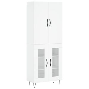 vidaXL Highboard White 69.5x34x180 cm Engineered Wood