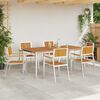 vidaXL GardenChair 6 pcs Brown 56x54.5x87cm SolidAcaciawood