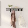 vidaXL Wall-Mounted Coat Rack Grey Sonoma 60 x 10.5 x 10.5 cm