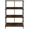 vidaXL Bookshelf Brown Oak 78.5x33x117.5 cm Engineered Wood