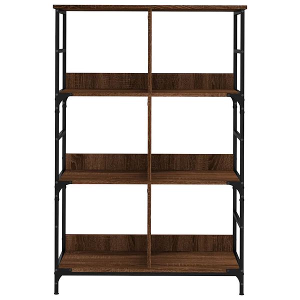 vidaXL Bookshelf Brown Oak 78.5x33x117.5 cm Engineered Wood