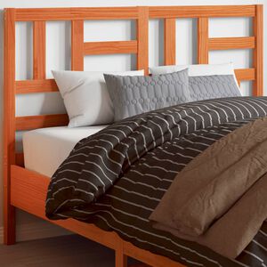 vidaXL Headboard Wax Brown 135 cm Solid Wood Pine