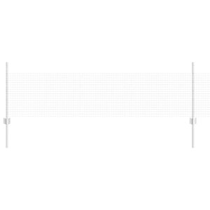 vidaXL Fence with Post Silver 0.5 x 50 m Steel