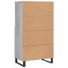 vidaXL Highboard Grey Sonoma 60x36x110 cm Engineered Wood