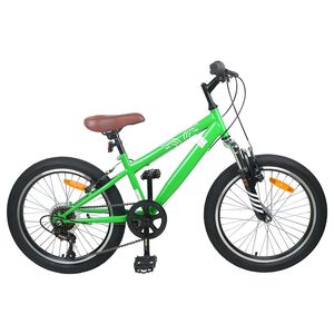 vidaXL Mountain Bike 20 Inches 6-Speed for 5-8 Years Old Green