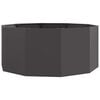 vidaXL Planter Black 120 x 120 x 50 cm Steel