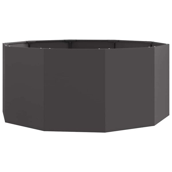 vidaXL Planter Black 120 x 120 x 50 cm Steel