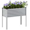 vidaXL Garden Planter 100x45x90 cm Galvanised Steel