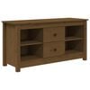 vidaXL TV Cabinet Honey Brown 103x36.5x52 cm Solid Wood Pine