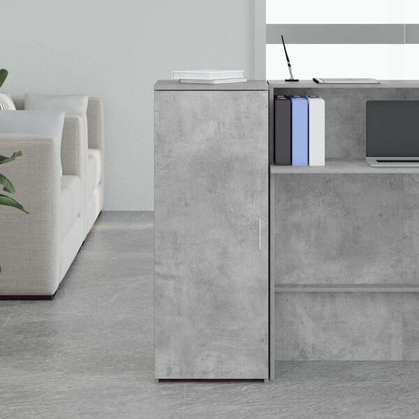 vidaXL Storage Cabinet Concrete Grey 40x45x103.5 cm Engineered Wood