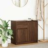 vidaXL Sideboard with Drawer Brown Oak 71x35x65 cm Engineered Wood