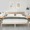 vidaXL Bed Frame Brown 200 x 200 cm Solid Pine Wood