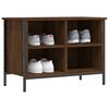 vidaXL Shoe Cabinet Brown Oak 69x35x50 cm Engineered Wood