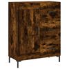 vidaXL Highboard Smoked Oak 69.5x34x180 cm Engineered Wood