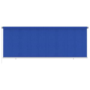 vidaXL Outdoor Roller Blind 400x140 cm Blue HDPE