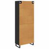 vidaXL Highboard with Drawer 2 pcs Black Oak 69.5 x 34 x 180 cm
