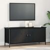 vidaXL TV Cabinet Black Oak 100 x 35 x 45 cm Engineered Wood