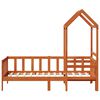 vidaXL Day Bed Set 2 pcs Wax Brown Solid Pine Wood