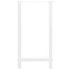 vidaXL Bar Table Legs White 2 pcs 50x(90-91) cm Steel