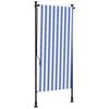 vidaXL Outdoor Roller Blind Blue and White 100x270 cm Fabric&Steel