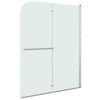 vidaXL Folding Shower Enclosure 2 Panels ESG 95x140 cm