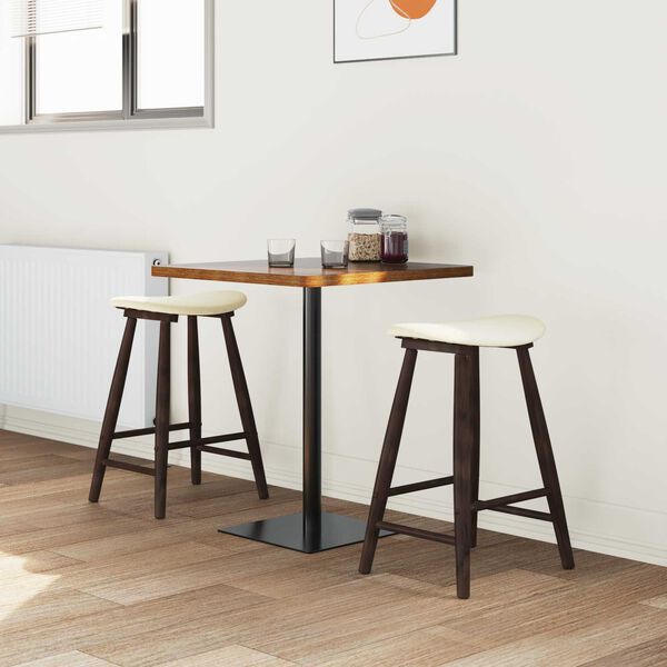 vidaXL Dining Chairs 2 pcs Light Brown 46 x 37 x 63 cm