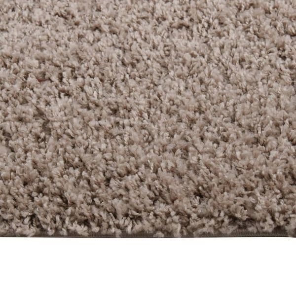 vidaXL Shaggy Rug High Pile Beige 160x230 cm
