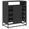 vidaXL Drawer Cabinet Black 70x41x83.5 cm Engineered Wood