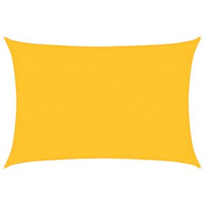vidaXL Sunshade Sail 160 g/m&sup2; Rectangular Yellow 2x2.5 m HDPE