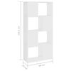 vidaXL Book Cabinet Room Divider White 60x24x124.5 cm Engineered Wood