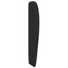 vidaXL Headboard Ear Wall-mounted Black 80 x 23 x 6 cm Foam and Fabric