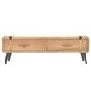 vidaXL TV Cabinet Solid Fir Wood 120x33x35 cm