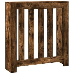 vidaXL Radiator Cover Smoked Oak 78x20x82 cm Engineered Wood