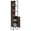 vidaXL Bathroom Cabinet Brown Oak 33x33x185.5 cm Engineered Wood