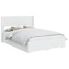 vidaXL Bed Frame with Storage and Headboard White Engineered Wood