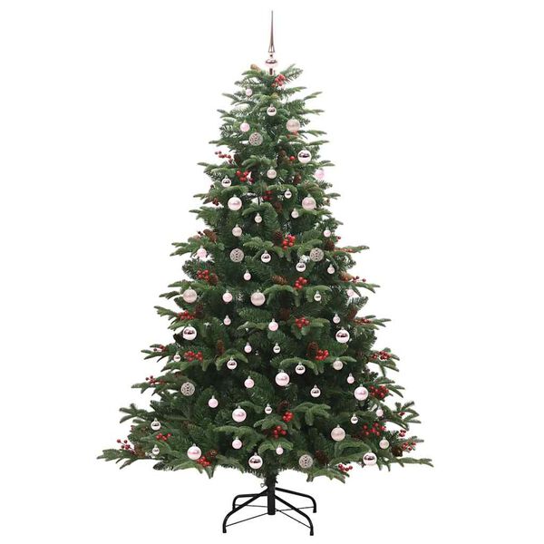 vidaXL Artificial Christmas Tree with 300 LEDs with Stand Green 240 cm
