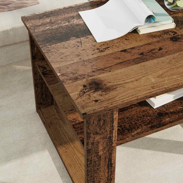 vidaXL Coffee Table Old Wood 64 x 54 x 44 cm Engineered Wood