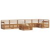 vidaXL Outdoor Sofa Set 7 pcs Natural Solid Acacia Wood