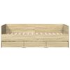 vidaXL Daybed with Drawers without Mattress Sonoma Oak 90x200 cm