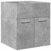 vidaXL 2 Piece Bathroom Furniture Set Concrete Grey Engineered Wood