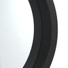 vidaXL Wall Mirror with Strap Black &Oslash; 35 cm